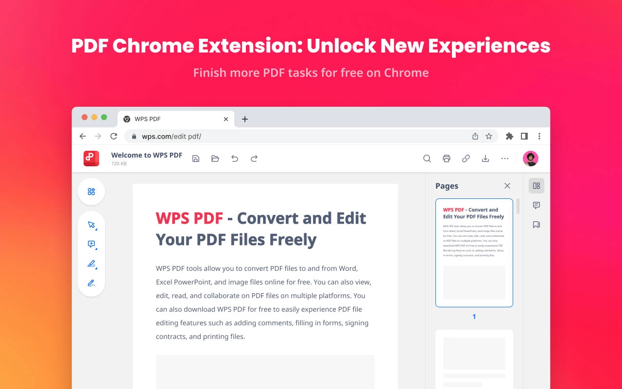 WPS PDF-轻松阅读、编辑、填写表单、转换PDF国内专版中文离线安装包 V1.0.0.50插图